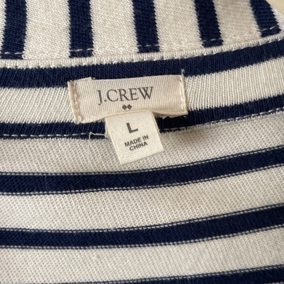 J. Crew Factory Navy and White Striped Blazer - Picture 3 of 6